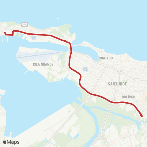 Autoridad de Transporte Integrado Estación Sagrado Corazón - Terminal Covadonga map