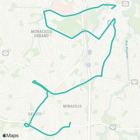 Autoridad de Transporte Integrado Estación Cupey - Ave. Emiliano Pol map