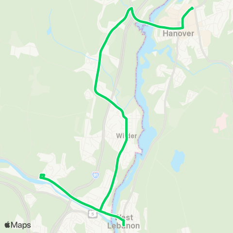 Advance Transit Green Route map