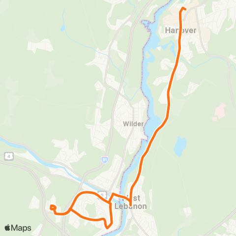 Advance Transit Orange Route map