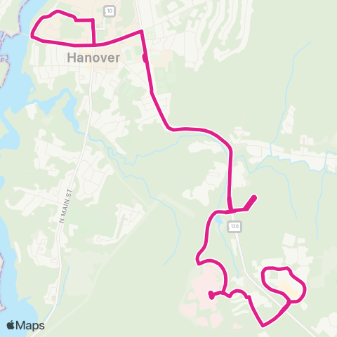 Advance Transit Pink Route map