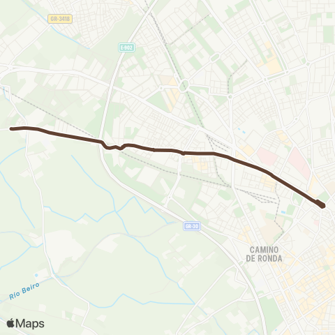 Autobús Urbanos - Alsa L.N1 Bobadilla - Triunfo map