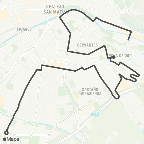 Autobús Urbanos - Alsa L.S0 Bola de Oro - Pt Salud map