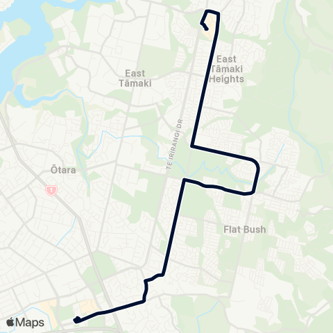 Auckland Transport 35 map