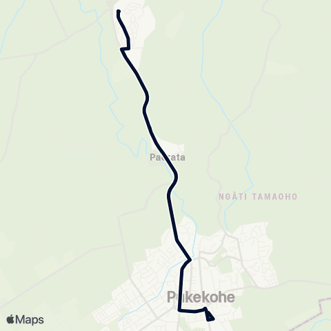 Auckland Transport 394 map