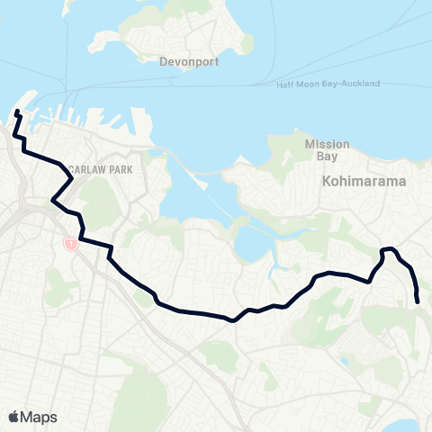 Auckland Transport 75 map