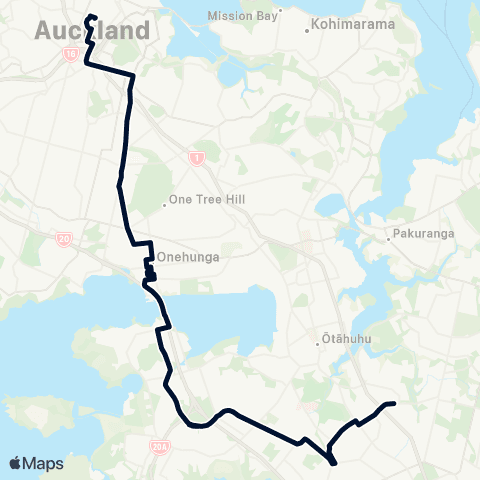 Auckland Transport 30 map