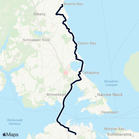 Auckland Transport 82 map