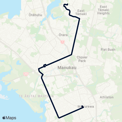 Auckland Transport 37 map