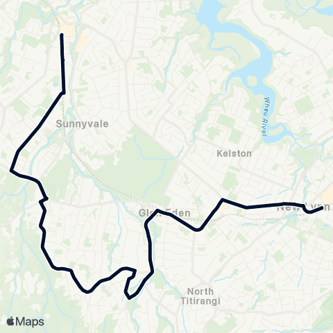 Auckland Transport 15 map