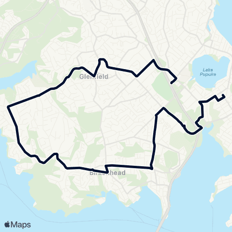 Auckland Transport 941 map