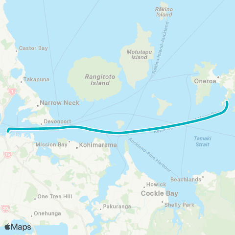 Auckland Transport KPHS map