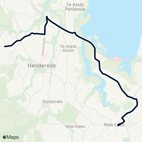 Auckland Transport 149 map