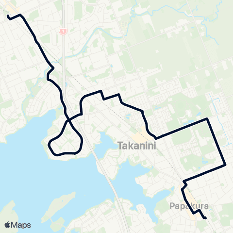 Auckland Transport 364 map