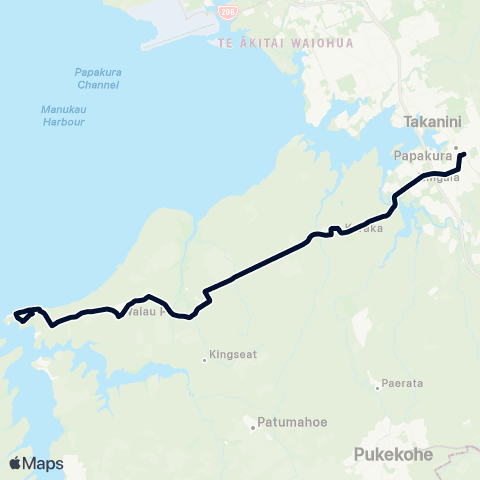 Auckland Transport 379 map