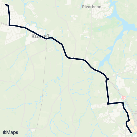 Auckland Transport 122 map