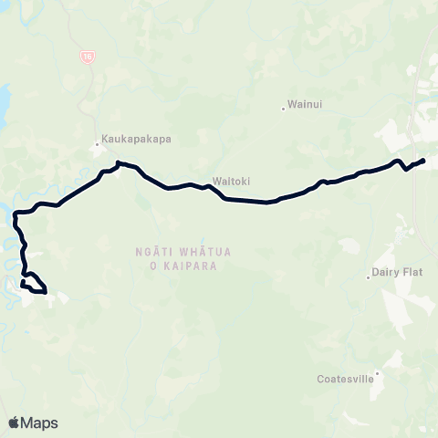 Auckland Transport 128 map