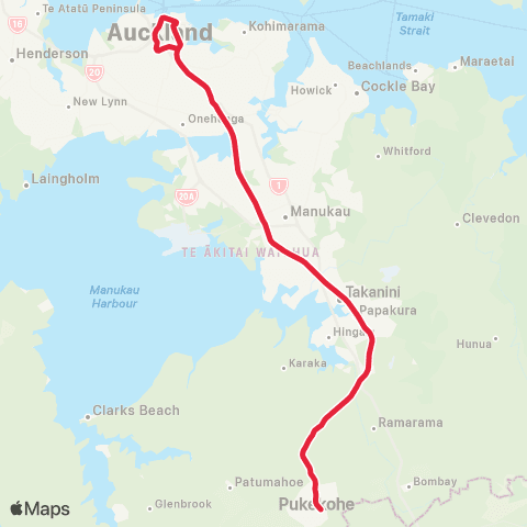 Auckland Transport South City map
