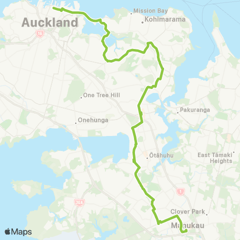 Auckland Transport Manukau Station - Customs Street East map