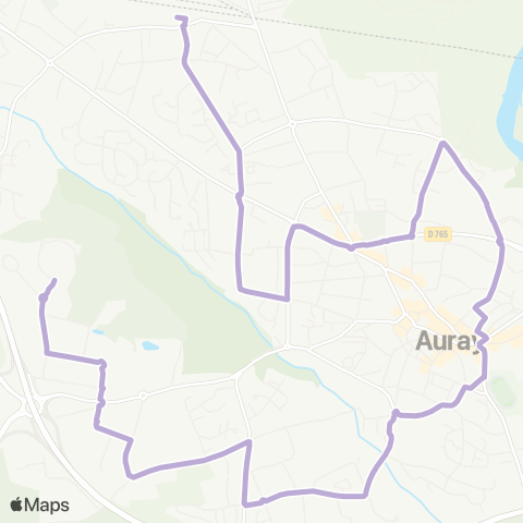 Glazgo Auray Alre'O - Auray Gare map
