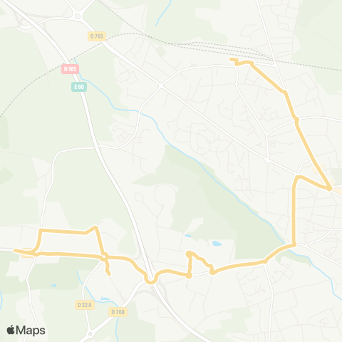 Glazgo Auray Gare - Crac’h Henri le Doré map