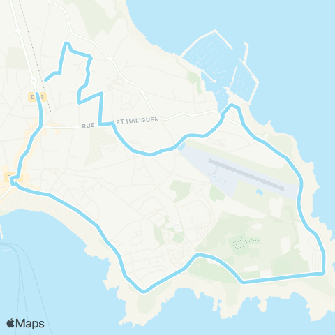 Glazgo Quiberon Est map
