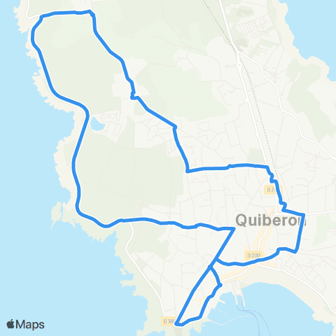 Glazgo Quiberon Ouest map