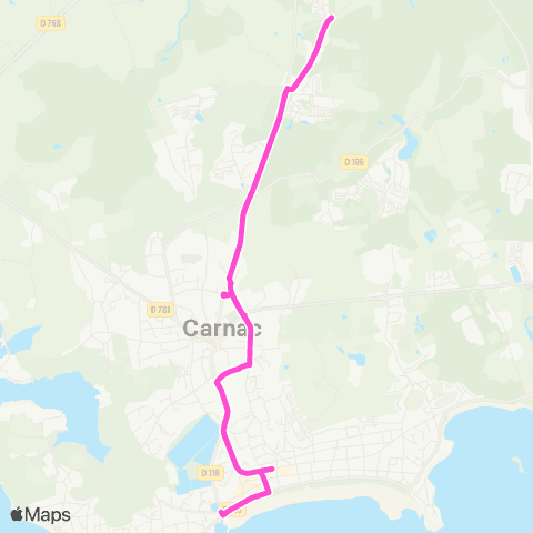 Glazgo Carnac - Carnac map