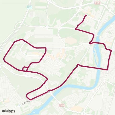 AUVASA Parquesol - Villa de Prado map