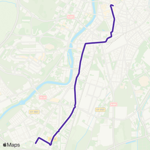 AUVASA Covaresa - Fuente Dorada map