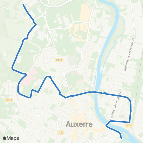 AuxR_M Auge ↔ Batardeau map