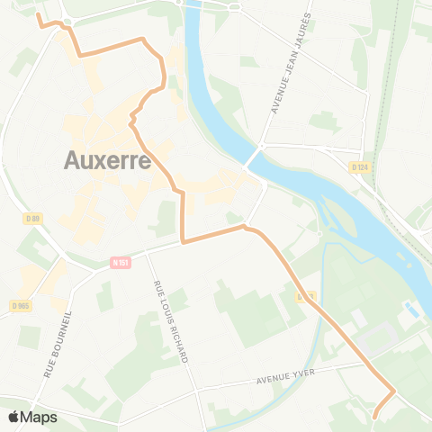 AuxR_M Gr ↔ Collège Paul Bert map