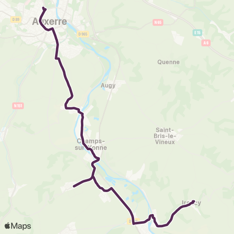 AuxR_M Auxerre ↔ Irancy map