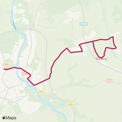 AuxR_M Venoy ↔ Auxerre map