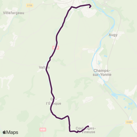 AuxR_M Auxerre ↔ Coulanges map