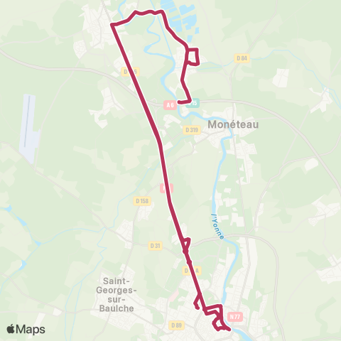 AuxR_M Gurgy ↔ Auxerre map