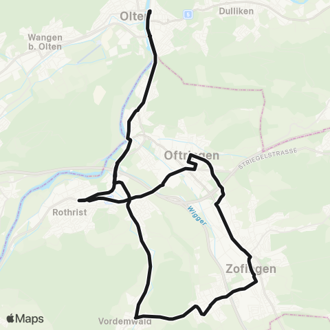 Aargau Verkehr Olten, Bahnhof - Olten, Bahnhof map