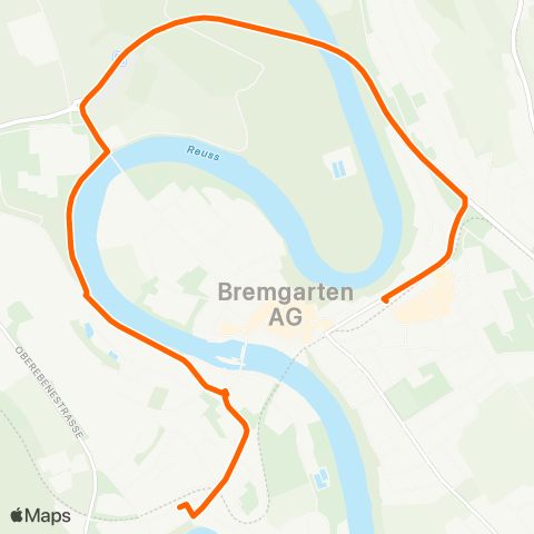 Aargau Verkehr Bremgarten AG, West - Bremgarten AG, Bahnhof map