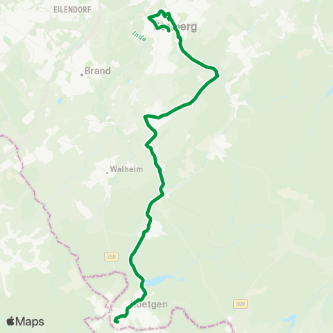 AVV Stolberg - Breinig - Venwegen - Rott - Roetgen map