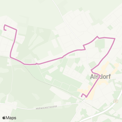 AVV Stadtbus Alsdorf: Annapark - Busch map