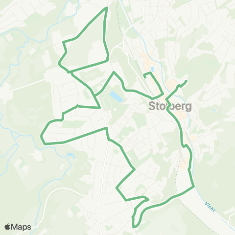 AVV Mühlener Bahnhof - Kohlbusch - Münsterbusch - Liester - Stolberg Krankenhaus map