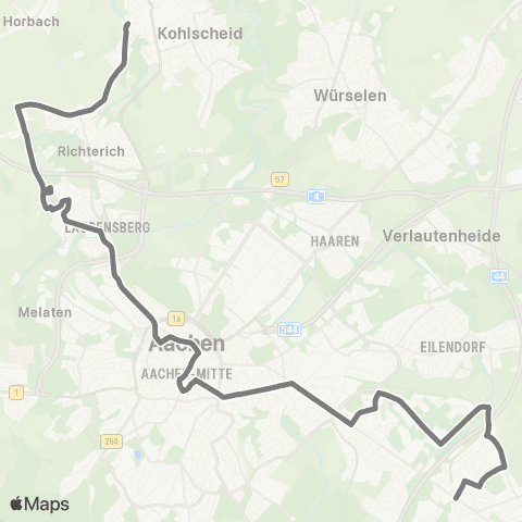 AVV zusätzliche Einsatzwagen an Schultagen map