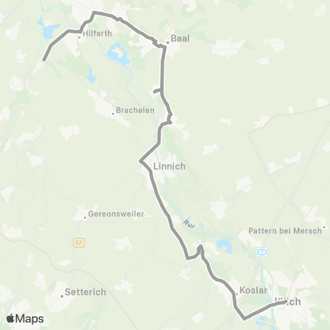 AVV Jülich - Linnich - Baal - Himmerich (kein AVV-Tarif) map