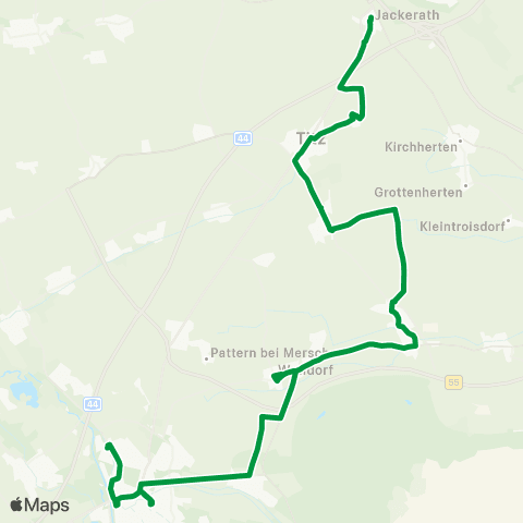 AVV Jülich - Welldorf - Rödingen - Ameln - Titz - Jackerath map