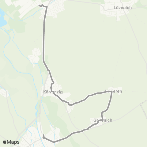 AVV Verstärkerfahrten Linnich Schulzentrum - Linnich SIG Combibloc - Rurdorf - Ederen map