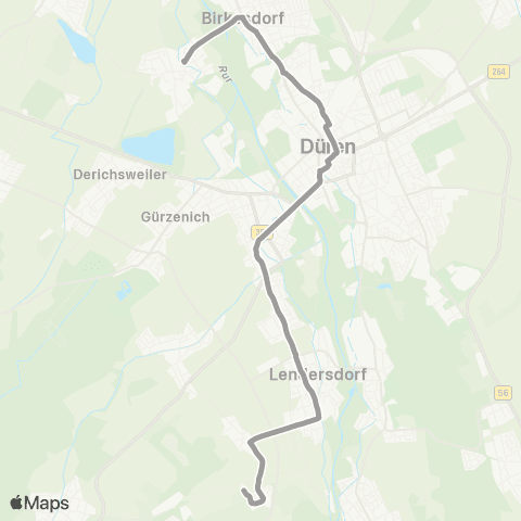 AVV Verstärkerfahrten Mariaweiler Gesamtschule map