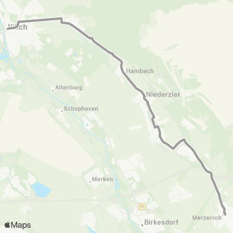 AVV Verstärkerfahreten Girbelsrath - Merzenich - Ellen - Niederzier - Jülich map
