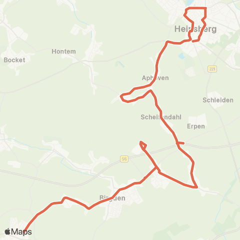 AVV Heinsberg - Aphoven - Straeten - Waldenrath - Birgden - Gangelt map