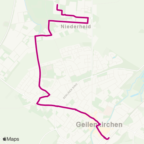 AVV Geilenkirchen - Bauchem - Niederheid - Burg Trips - Geilenkirchen - Loherhof map