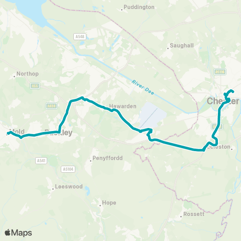 Arriva Wales Railway Station - Bus Station 5 map